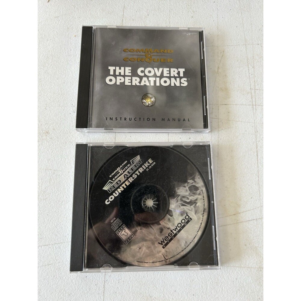 Command & Conquer Covert Operations + Red Alert Counterstrike PC CD-ROM Westwood